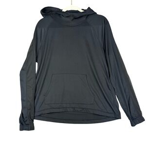 Z by Zella Black Hooded Pullover Activewear Sweatshirt Womens Medium Athleisure